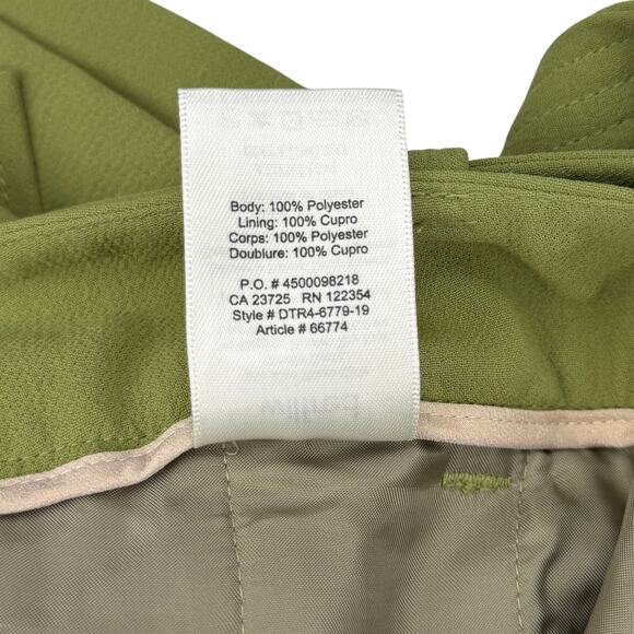 WILFRED Aritzia Tie Front Short Sz 0 Green - Picture 4 of 5